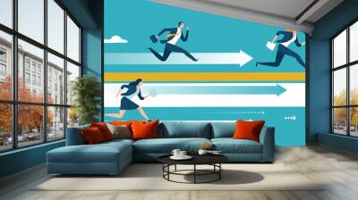 Business competition. Business vector illustration Wall mural