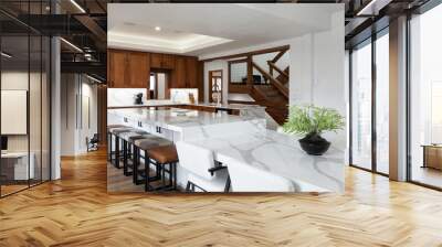 mountain modern kitchen Wall mural