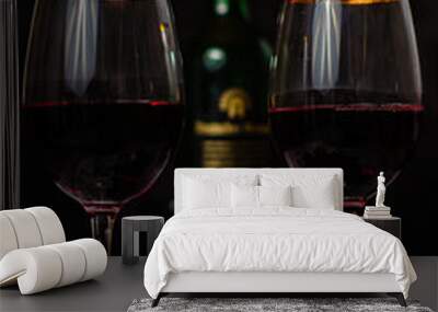 Still life with the theme of wine. Wall mural