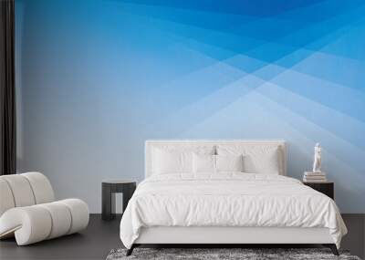 Abstract geometric blue and white color background. Vector, illustration. Wall mural