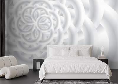 Abstract geometric white and gray color background. Vector, illustration.	 Wall mural