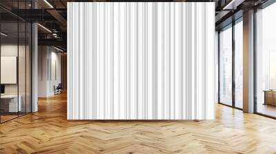 Abstract white and gray color background, texure pattern, barcode, modern striped. 3D Render illustration. Wall mural