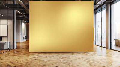 Gold abstract blurred gradient background. Vector illustration. Wall mural