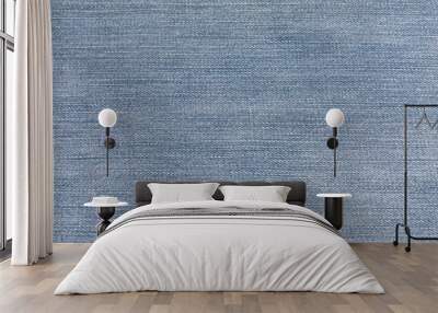 The texture of denim blue. Wall mural