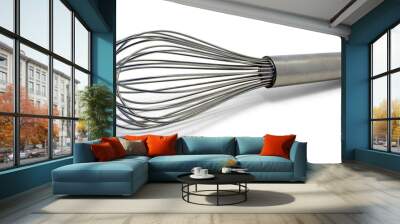 Wire wisk on white background Wall mural