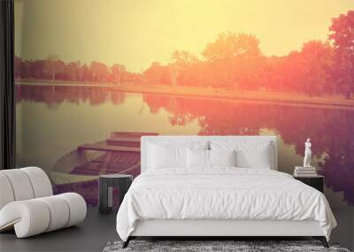 Idyllic autumn scene Wall mural