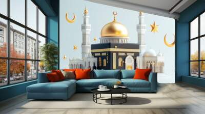 Islamic Architecture 3D Illustration Wall mural