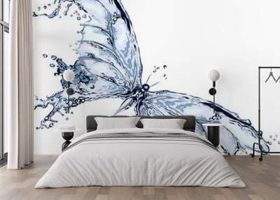 Water splash butterfly 2 Wall mural