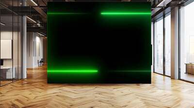 glowing neon Straight neon lazer line color black background	 Wall mural