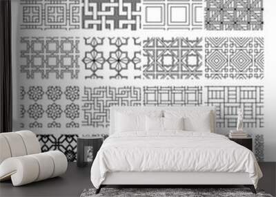 collection textures of the parquet for drawing interior design Wall mural