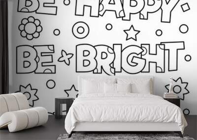 Coloring page. Vector illustration. Wall mural