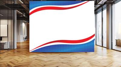 American Independence Day Abstract Background, eps 10 Wall mural