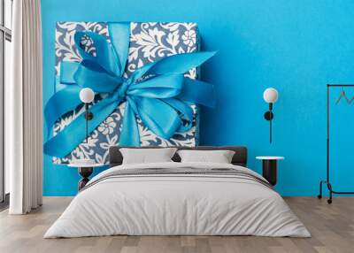 Blue gift box Wall mural