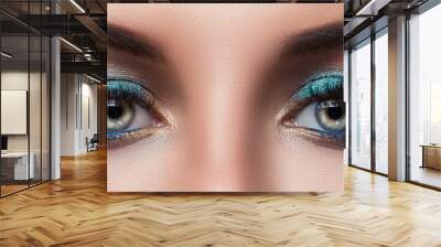 Female eyes with beautiful make-up Wall mural