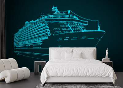 Large cruise liner Wall mural