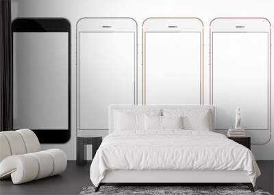 mock up phone vector design Wall mural