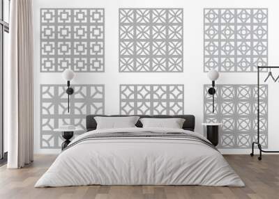 Breeze Block Patterns | Mid Century Modern Concrete Block | Architecture & Design Resource Wall mural