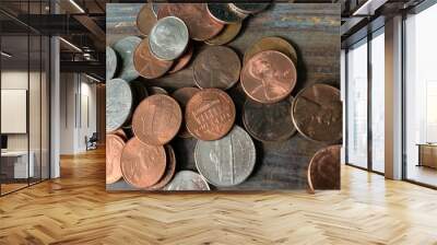 coins background Wall mural