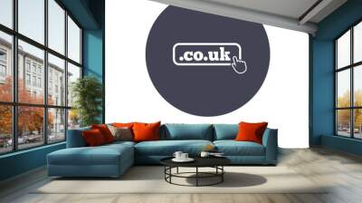 Domain CO.UK sign icon. UK internet subdomain. Wall mural