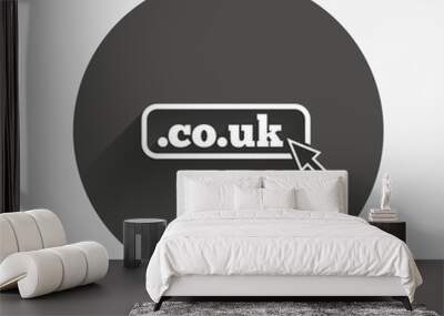 Domain CO.UK sign icon. UK internet subdomain Wall mural