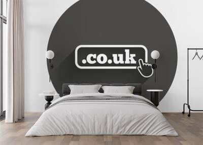 Domain CO.UK sign icon. UK internet subdomain Wall mural