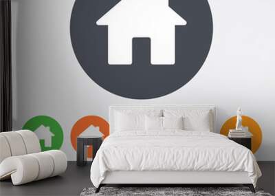 home sign icon. main page button. navigation Wall mural