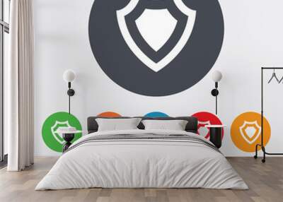 Shield sign icon. Protection symbol. Wall mural