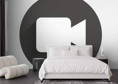 Video camera sign icon. Video content button. Wall mural