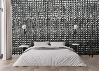 Metal silver sheet background Wall mural