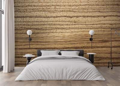 Zebrano wood surface - horizontal lines Wall mural