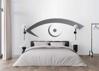 human eye stylized icon Wall mural