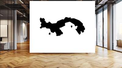 panama country map border vector icon illustration Wall mural