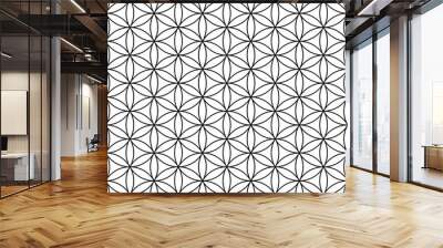 Flower of life seamless pattern, vector illustration Wall mural