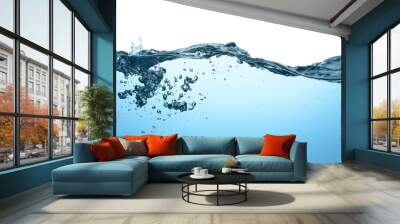 H20 mit Bubbles Wall mural