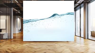 wave water surface with bubbles. vector illustration Wall mural