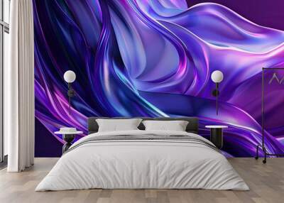 abstract wallpaper, violet color, OLED, vector art, 8k, HD wallpaper, 8k background Wall mural