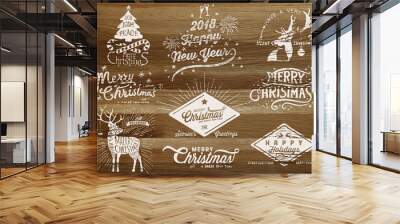 Holiday Design Elements Wall mural