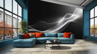 Abstract line art illustration of light flare design Wall mural