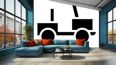 military vehicle glyph  Wall mural