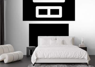 seat belt glyph  Wall mural