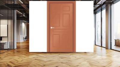 door illustration Wall mural