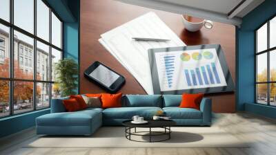 modern business workplace Wall mural