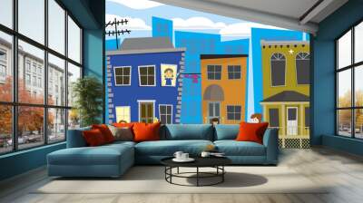 Street Scene Wall mural