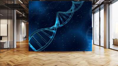 dna strand helix genome medical science image background Wall mural