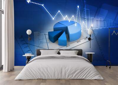 Business pie Graph Wall mural