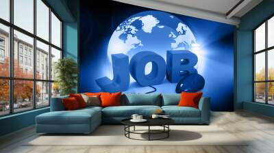 Job search concept .. Wall mural