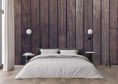 Dark wood texture background surface with old natural texture pattern Wall mural