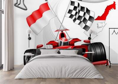 Formula 1 GP Monaco Wall mural