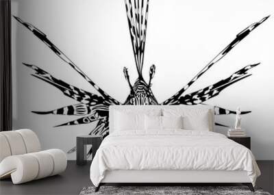 Lion Fish Tattoo Style Wall mural