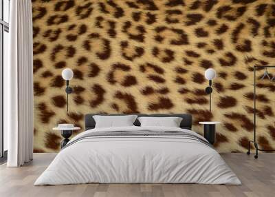 leopard tiger skin texture background Wall mural